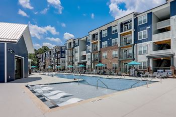 Resort-inspired saltwater pool & sun deck